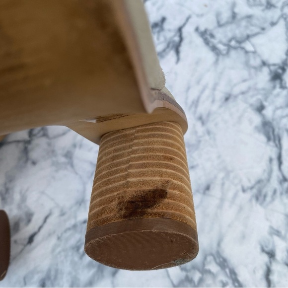 ANTHROPOLOGIE Suede Tracy Slingback Open Toes Shoes - Picture 6 of 8